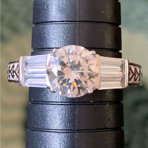 VANNA K (TM) FOR BELLA LUCE (R) 5.26CTW PLATINEVE(R) RING (3.50CTW DEW)